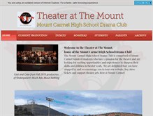 Tablet Screenshot of mchsdrama.com